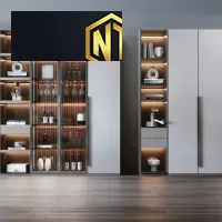 TỦ RƯỢU NGỌC THỊNH TỦ RƯỢU GỖ LAMINATE